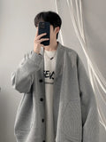 28.99Aidase Cardigan Men Autumn Advanced Loose Stylish Long Sleeve High Street Harajuku European Style Males Knitwear Teenagers Daily Chic aidase-shop