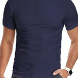 AIDASE  -  Men's Zip Mock Neck T-Shirt Short Sleeve Quick Dry Slim Fit Workout Gym Running Athletic Tee aidase-shop