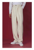 AIDASE  -  Button Solid Color Man Simplicity Pockets Spring Summer Thin Handsome Loose Pants Fashion Casual Straight Men's Clothing