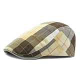 Aidase Four Seasons Cotton Print Newsboy Caps Flat Peaked Cap Men and Women Painter Beret Hats aidase-shop