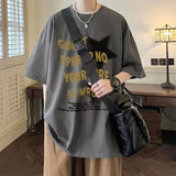 AIDASE  -  100℅ Cotton O Neck Men's T-shirt Tops Male Tees Shirts Y2k Chic Funny Party Basic Harajuku Wholesale Elastic Stylish Original aidase-shop