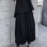 AIDASE  -  Summer New Men's Solid Color Wide-Leg Lantern Skirt Pants Retro Fashion Trend Casual Simple Loose Breathable Niche Men's Bottoms aidase-shop