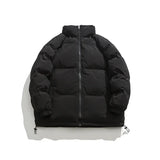 Harajuku Mens Navy Parkas Warm Thicken Korean Fashion Coats Winter Casual Jacket Male Streetwear Hip Hop Coat Woman Parkas aidase-shop