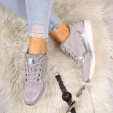 AIDASE  -  Plus Size Casual Sneakers Women's New Style European and American Thick Bottom Old Man Shoes Solid Color Loafers Women's Sh aidase-shop