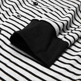 AIDASE  -  Men's Striped Pajamas O-Neck Long Sleeve Romper Home Wear Cozy Leisure Sleepwear S-3XL aidase-shop