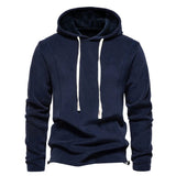 AIDASE  -  Men's Autumn Winter Stand Collar Half Zip Long Sleeve Hoodie Trendy Versatile Men's Fleece Top aidase-shop