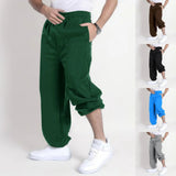 AIDASE  -  Mens Workout Pants with Pockets Men's Solid Color Overalls Casual Pocket Sports Work Casual Pants aidase-shop