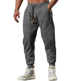 AIDASE  -  Casual Men's Sport Pants Spring Summer New Loose Cuffed Splice Thin Fitness Running Training Long Trousers Comfortable Fit aidase-shop