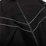 AIDASE  -  Reflective Striped Jacket Men Stand Collar Sports Windbreaker Coats Hip Hop Streetwear Zipper Jacket Harajuku Coats Black Blue aidase-shop