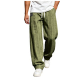 AIDASE  -  H Apparel Men'S Casual Pants Spring And Summer Straight Loose Lace Up Sports Casual Pants Jacquard Pants Pantalones Hombre aidase-shop