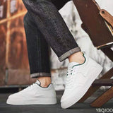 AIDASE  -  Spring Autumn Trendy Breathable Versatile Casual Sneakers Thick soled Simple Comfortable Lightweight Strap Men's Board Shoes aidase-shop