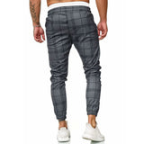 AIDASE  -  Thin Business Casual Pants Outdoor Men'S Long Casual Sport Pants Slim Fit Plaid Trousers Running Joggers Men'S Clothing 바지 aidase-shop