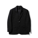 AIDASE  -  Winter New Male Solid Color Starry Sky Long Sleeve Jacket American Fashion Trend Leisure High Street Loose Niche Men's Tops aidase-shop