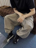 AIDASE  -  Loose Vertical Striped Casual Pants Men Women Straight Leg Floor-Length Retro Lazy Style Versatile Fashion Brand Spring Autumn aidase-shop