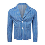 AIDASE  -  Fashion Casual Jacket American Vintage Men'S Coat Mens Slim Fit Casual Two Button Suit Thin Jacket Ropa De Hombre aidase-shop