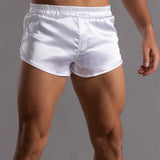 Aidase Mens Boxer Shorts Ice Silk Slip Homme Sleep Bottoms Seamless Sports Quick Drying Trunks Pants Boxershorts Underpants Sleepwear