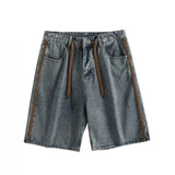 AIDASE  -  Japanese Fashion Trend Washing Retro Denim Shorts Men Korean Version of Summer High Street Pants Loose Five-point Mid-size Pants aidase-shop