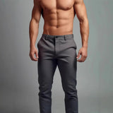AIDASE  -  Men's Slim Fit Chino Pants Stretch Casual Trousers Flat Front Straight Leg Pants for Business Daily Wear aidase-shop