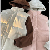 AIDASE  -  Autumn Winter Thickened Cotton Padded Vest Men's Lightweight Stand Collar Sleeveless Jacket Outdoor Wear Warmth Sporty Waistcoat aidase-shop