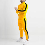 AIDASE  -  autumn and winter new casual men's sports suits, color matching men's clothing, casual suits hooded trendy sports aidase-shop