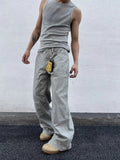AIDASE  -  Retro American Splatter Double Knee Logging Work Pants Loose Wide Leg Casual Jeans for Men And Women Cleanfit Silhouette aidase-shop