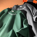 Aidase Men's Oversized T-shirts White Cotton T Shirt 5XL for Men Casual Summer Wear Letter Fashion  Print Neck Tee Shirts Men Clothing aidase-shop