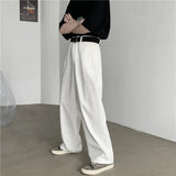 AIDASE  -  Baggy Jeans Men Oversized Casual Wide Leg Jeans Men Streetwear Korean Loose Straight White Jeans Mens Denim Trousers S-3XL aidase-shop