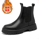Aidase Autumn Men Japan Karajuku Korean Style Fashion High Top Streetwear Thick Platform Boots Casual Leather Shoes Male Lace Up Shoes aidase-shop