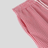 AIDASE  -  Men Plaid Sets Summer Vacation Streetwear Lapel Short Sleeve Shirt & Shorts 2PCS 2025 Loose Fashion Men's Casual Suits aidase-shop