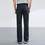 AIDASE  -  Men Super Stretchy Solid Color Simple Basic Casual Business Casual Trendy Suit Trousers Summer Fashion Male Pants Clothes aidase-shop