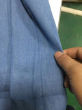 AIDASE  -  Spring and Autumn Men's Casual Shirt Pocket Leather Slim-fit Long Sleeve Denim Shirt aidase-shop