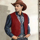 39.93Aidase Denim Vest Men's Suede Leather Suit Casual Western Cowboy Waistcoat Custom Colour Prom Man Clothing Punk Sleeveless Jacket aidase-shop