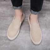 AIDASE  -  Men's Spring New Beijing Cloth Shoes Slip-On Casual Thin Driving Fisherman Shoes round Toe Canvas Non-Leather Leisure Sneakers aidase-shop