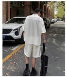 AIDASE  -  Mens Short Sets 2 Piece Outfits Summer Casual Short Sleeve Shirts and Shorts Tracksuit Sets aidase-shop