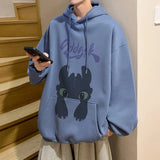 AIDASE  -  Trendy Printed Hoodie Casual Sweatshirt Street Unisex Long Sleeve Round Neck Multi-coloured Top