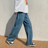 Aidase 4 Colors Baggy Jeans Men Fashion Casual Wide Leg Jeans Men Streetwear Loose Hip Hop Straight Denim Pants Mens Trousers S-2XL aidase-shop