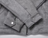 Aidase Vintage Suede Jacket Men Autumn Winter Loose Crock Jackets Zipper Lapel Casual Multi Pocket Bomber Short Jacket for Men aidase-shop