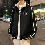 AIDASE  -  Collar jacket for men Spring and Autumn new style handsome cardigan for teenagers and students hoodie American casual jacke aidase-shop