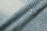 AIDASE  -  New Men's Vintage Washed Side Stripe Jeans Y2K Streetwear Patchwork Design Baggy Denim Pants Casual Punk Straight Jean aidase-shop