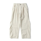 AIDASE  -  American Vintage Fashion Men's Solid Color Spliced Casual Trendy Loose Wide Leg Trousers Male Simple Basic Daily Pants Clothes