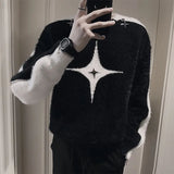 Aidase Fashion O-Neck All-match Spliced Zipper Sweaters Men's Clothing 2024 Autumn Winter New Loose Korean Pullovers Young Style Tops aidase-shop