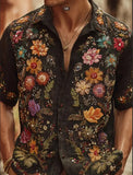 AIDASE  -  Vintage-style 3D Print Shirts For Men Spring Summer Long Sleeve lapel Casual Versatile Tops Fashion Trendy Shirts Streetwear aidase-shop