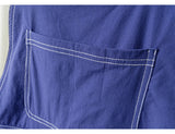 AIDASE  -  Men Y2K Bib Overalls Shorts Summer Multi Side Pockets Cargo Breeches Elastic Waist Fancy Color Thin Soft Coveralls Dungarees aidase-shop