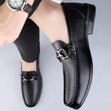 Aidase Men Casual Shoes Brand Genuine Leather Mens Loafers Moccasins Breathable Slip on Driving Shoes Cow Leather Business Formal Shoes aidase-shop