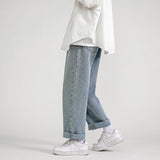 AIDASE  -  Men's Jeans Pants Straight Trousers for Men Jean Spring Denim Mens Man Male Trendyol Streetwear Korean Fashion Men Boys  Sale aidase-shop