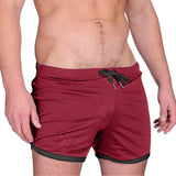 AIDASE  -  Striped Beach Shorts Men Fashion Swimwear Men'S Gym Workout Shorts Bodybuilding Weightlifting Pants Training Menswear Clothing aidase-shop
