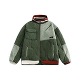 Aidase Colored Stand Collar Parka Men's Thickened Warm Casual Loose Jacket Trend Couple Comfortable Harajuku Versatile Cotton Clothes aidase-shop