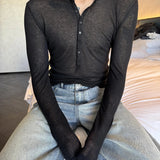 AIDASE  -  Lightweight Breathable Long Sleeve Men's T-shirt Ice Silk Henry Collar Workwear Casual Summer Top Cross-Border European Size aidase-shop