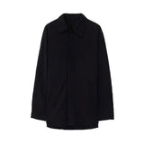 AIDASE  -  Korean Version Solid Color Elastic Fashionable Top Men Solid Color Free Long-sleeved Shirt for Autumn New High-end Trendy Shirt aidase-shop