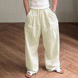 AIDASE  -  Men Striped Pants Drawstring Joggers Loose Casual Trousers Men Streetwear 2025 Fashion Leisure Male Long Pants S-5XL aidase-shop